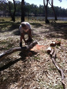 Finally got the chainsaw going