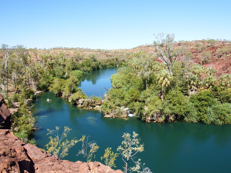 View from Indarri Lookout down to the Cascades at Boodjamulla NP