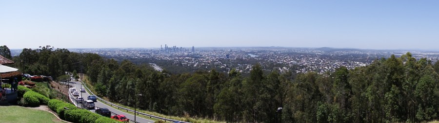 View of Brisbane city from Mount Coot-tha